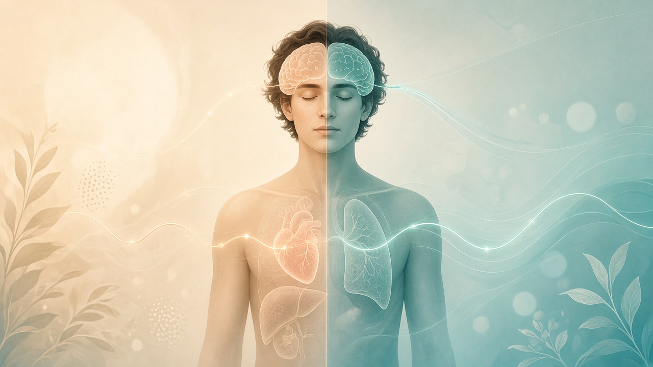 Synchrony cover illustration: shared aging signal across one body